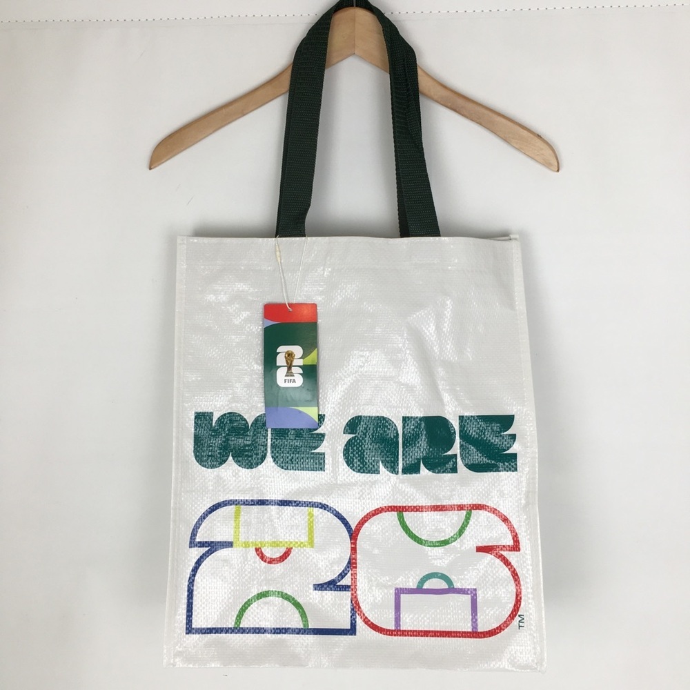 FIFA World Cup 2026 White Shopping Tote Bag Reusable Collectible Souvenir NEW